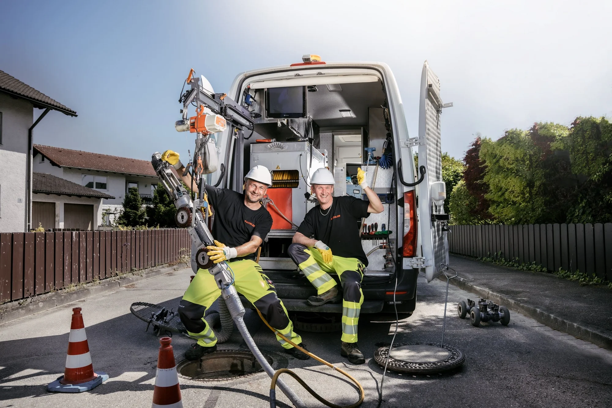 Saugbagger Bamberg bei Saugarbeiten